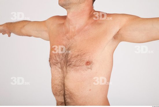 Chest Whole Body Man Nude Casual Athletic Studio photo references