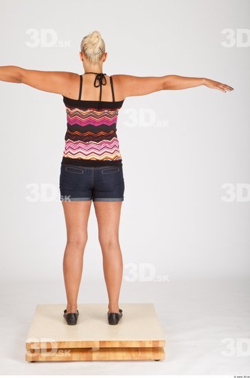 Whole Body Woman T poses Casual Average Studio photo references