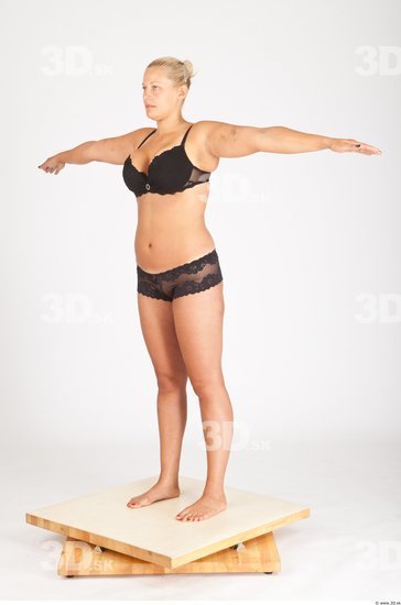 Whole Body Woman T poses Casual Underwear Average Studio photo references