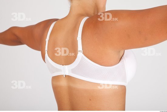 Whole Body Back Woman Casual Underwear Bra Average Studio photo references