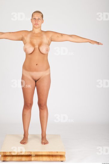 Whole Body Woman T poses Nude Casual Average Studio photo references