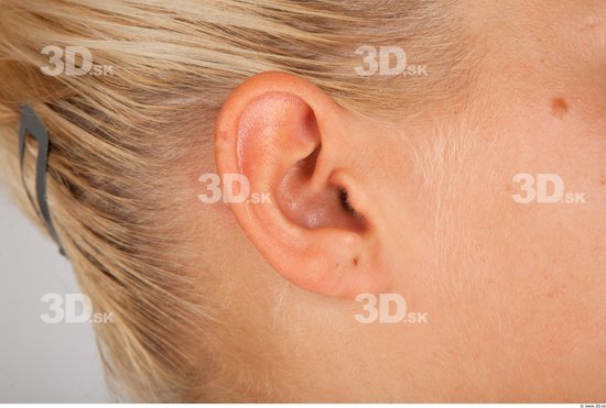 Ear Whole Body Woman Nude Casual Average Studio photo references