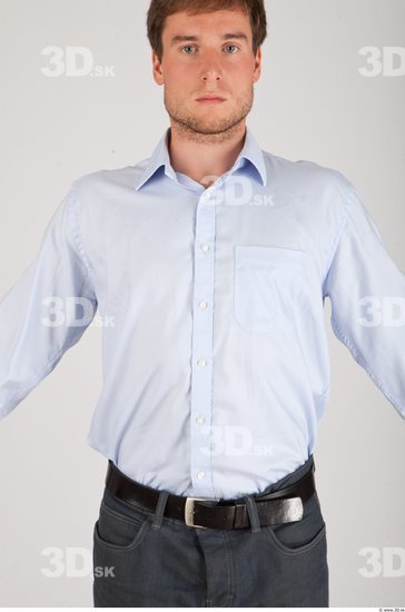 Chest Whole Body Man Formal Shirt Athletic Studio photo references