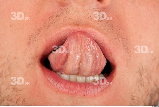 Whole Body Tongue Man Formal Athletic Studio photo references