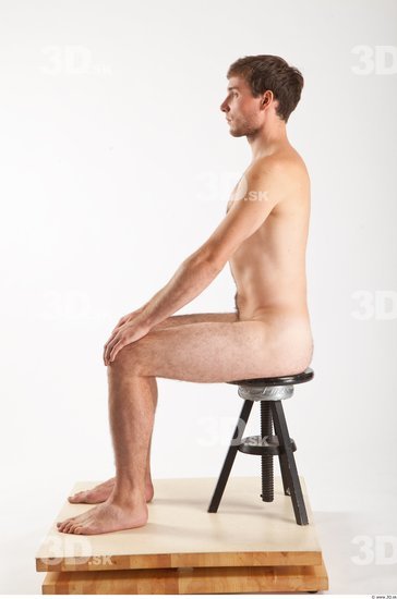 Whole Body Man Artistic poses White Nude Athletic