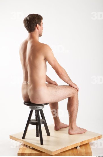 Whole Body Man Artistic poses White Nude Athletic