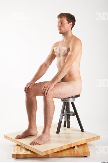 Whole Body Man Artistic poses White Nude Athletic