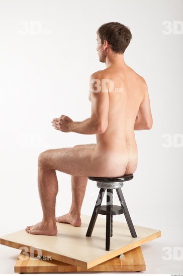 Whole Body Man Artistic poses White Nude Athletic