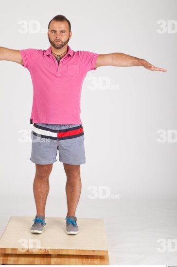 Whole Body Man T poses Casual Average Studio photo references