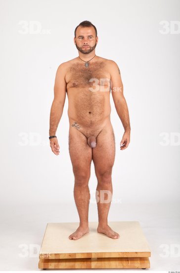 Whole Body Man Animation references Nude Casual Average Studio photo references