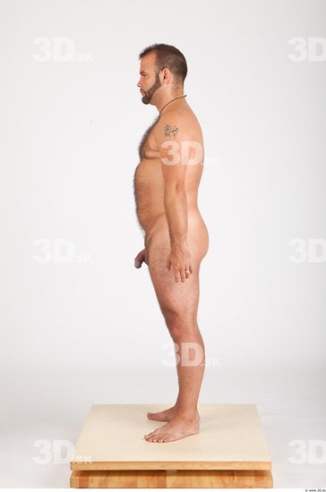 Whole Body Man Animation references Nude Casual Average Studio photo references