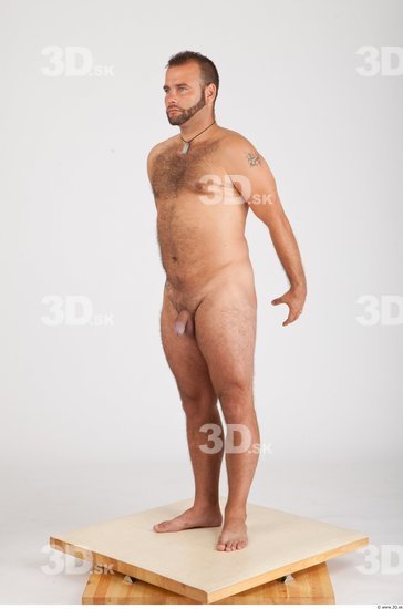 Whole Body Man Animation references Nude Casual Average Studio photo references