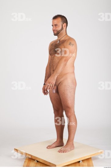 Whole Body Man Animation references Nude Casual Average Studio photo references