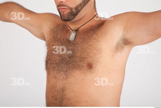 Chest Whole Body Man Nude Casual Average Studio photo references