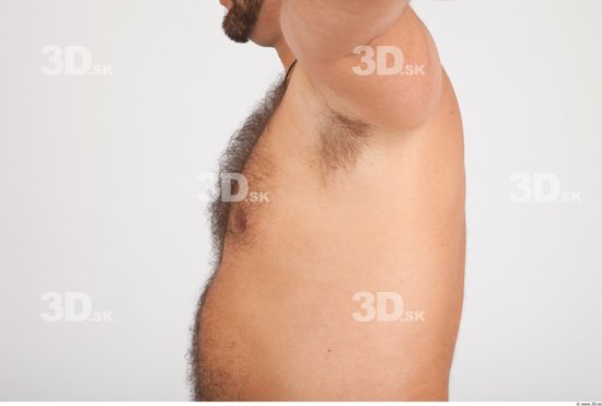 Chest Whole Body Man Nude Casual Average Studio photo references