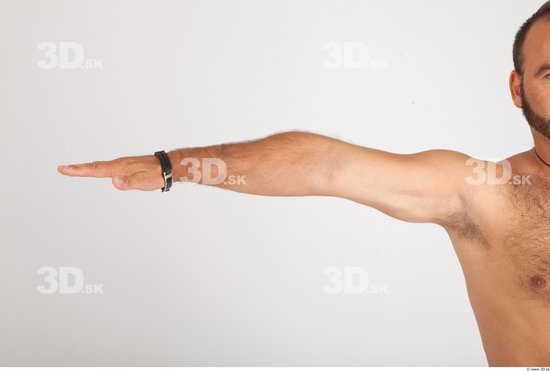 Arm Whole Body Man Nude Casual Average Studio photo references