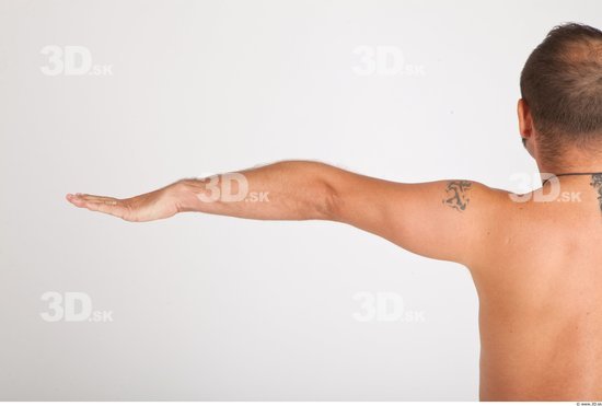 Arm Whole Body Man Nude Casual Average Studio photo references