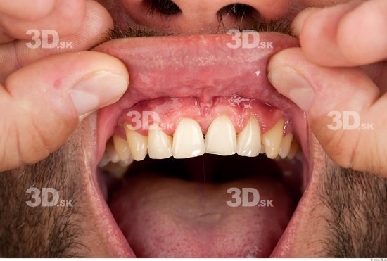 Whole Body Teeth Man Casual Average Bearded Studio photo references