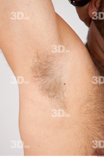 Whole Body Underarm Man Nude Casual Average Studio photo references