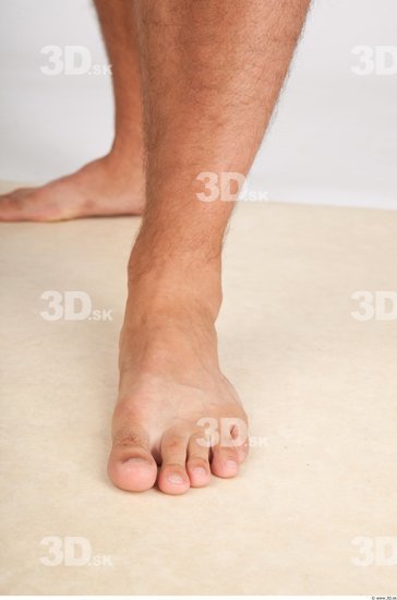 Foot Whole Body Man Nude Casual Average Studio photo references