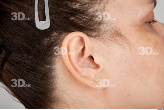 Ear Woman White Average Wrinkles