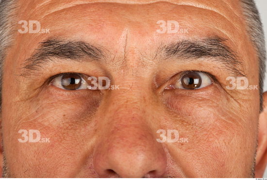 Eye Man White Average Wrinkles