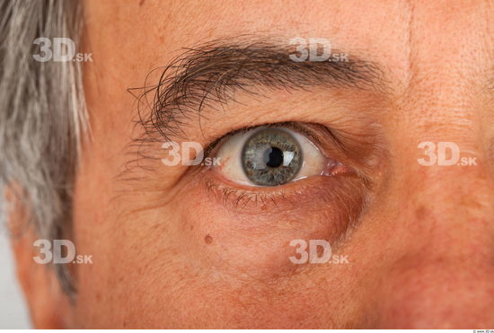 Eye Man White Average Wrinkles