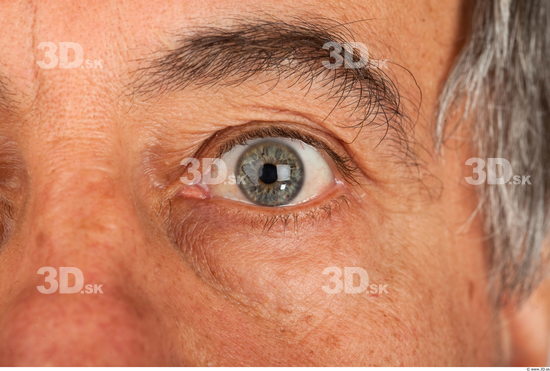 Eye Man White Average Wrinkles