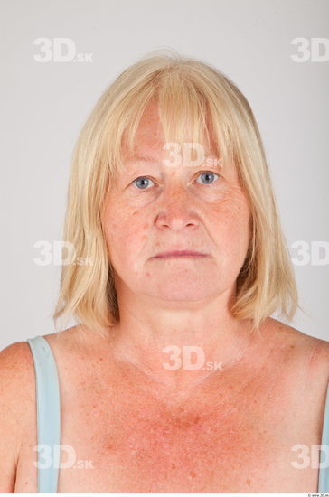 Head Woman White Average Wrinkles