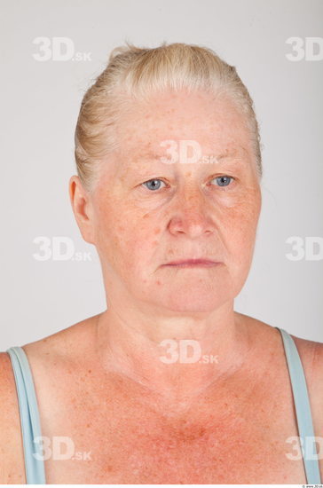 Head Woman White Average Wrinkles