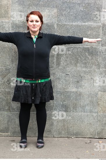 Whole Body Woman T poses Casual Average Street photo references