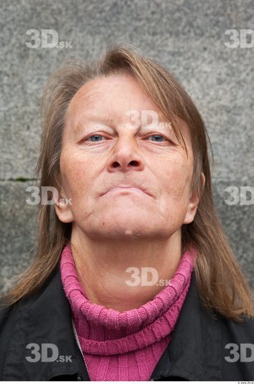 Head Woman Casual Average Wrinkles Street photo references