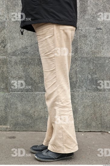 Leg Woman Casual Trousers Average Street photo references