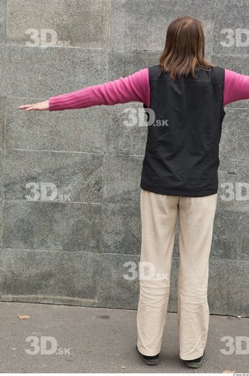 Whole Body Woman T poses Casual Average Street photo references