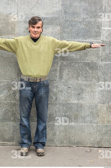 Whole Body Man T poses Casual Average Street photo references