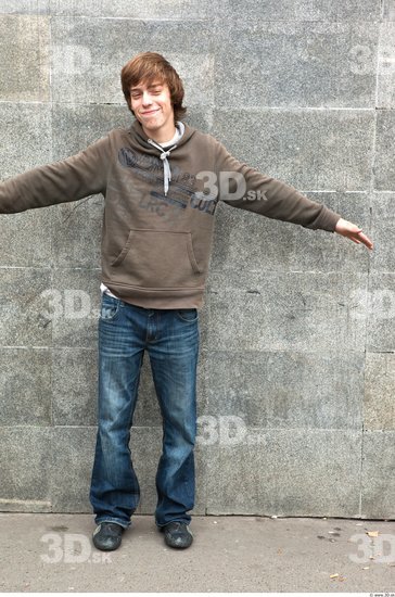 Man T poses Casual Average Street photo references