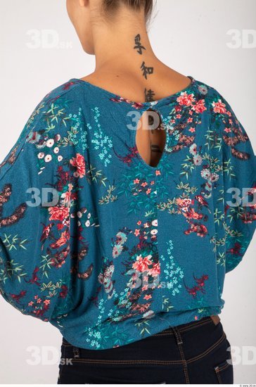 Upper Body Whole Body Woman Formal Blouse Slim Studio photo references