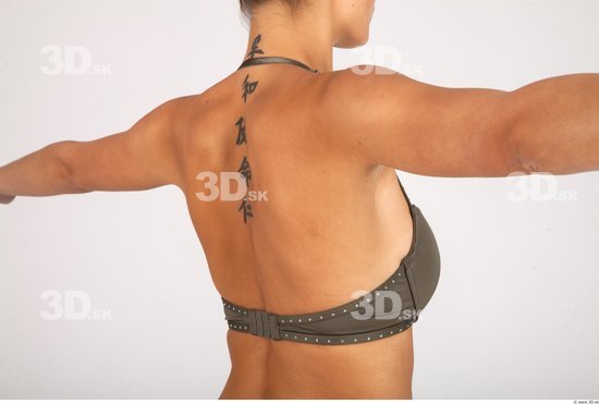 Whole Body Back Woman Tattoo Underwear Formal Bra Slim Studio photo references