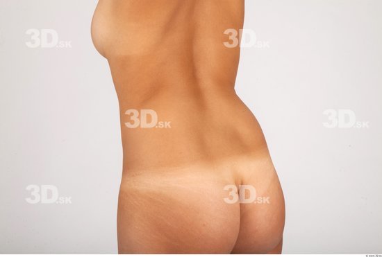 Whole Body Back Woman Nude Formal Slim Studio photo references