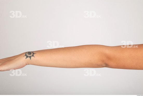 Forearm Whole Body Woman Tattoo Nude Formal Slim Studio photo references