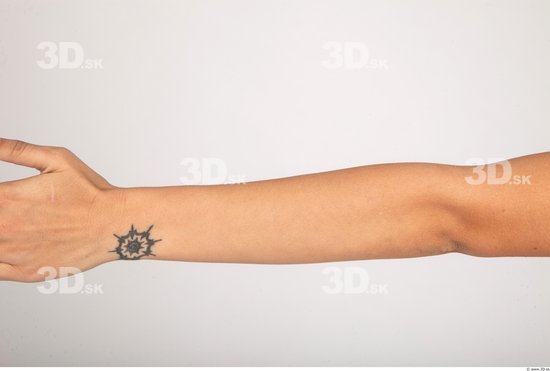 Forearm Whole Body Woman Tattoo Nude Formal Slim Studio photo references