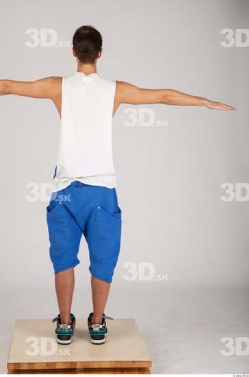 Whole Body Man T poses Sports Slim Studio photo references