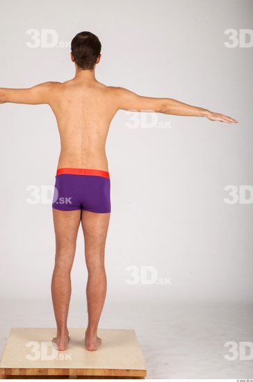 Whole Body Man T poses Underwear Sports Slim Studio photo references