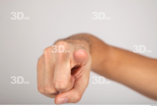 Fingers Whole Body Man Sports Slim Studio photo references