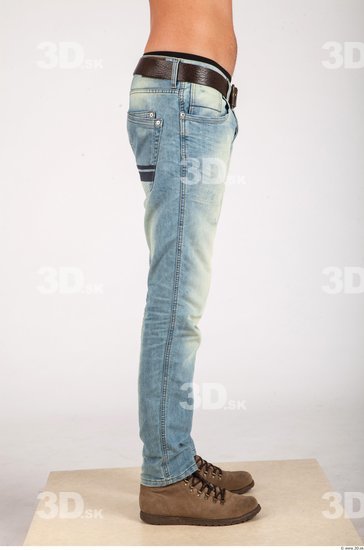 Leg Whole Body Man Casual Jeans Athletic Studio photo references