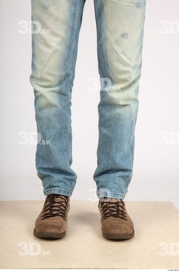 Calf Whole Body Man Casual Jeans Athletic Studio photo references