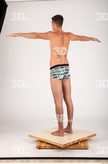 Whole Body Man T poses Casual Underwear Athletic Studio photo references