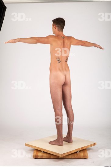 Whole Body Man T poses Nude Casual Athletic Studio photo references