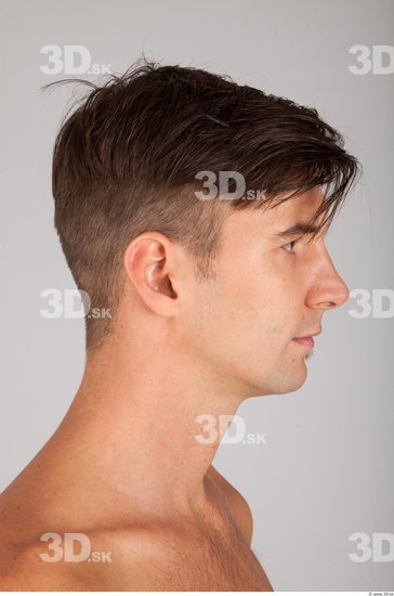 Whole Body Head Man Casual Athletic Studio photo references