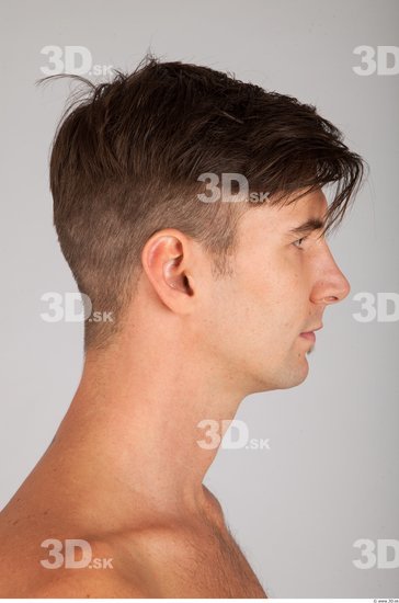 Whole Body Head Man Casual Athletic Studio photo references